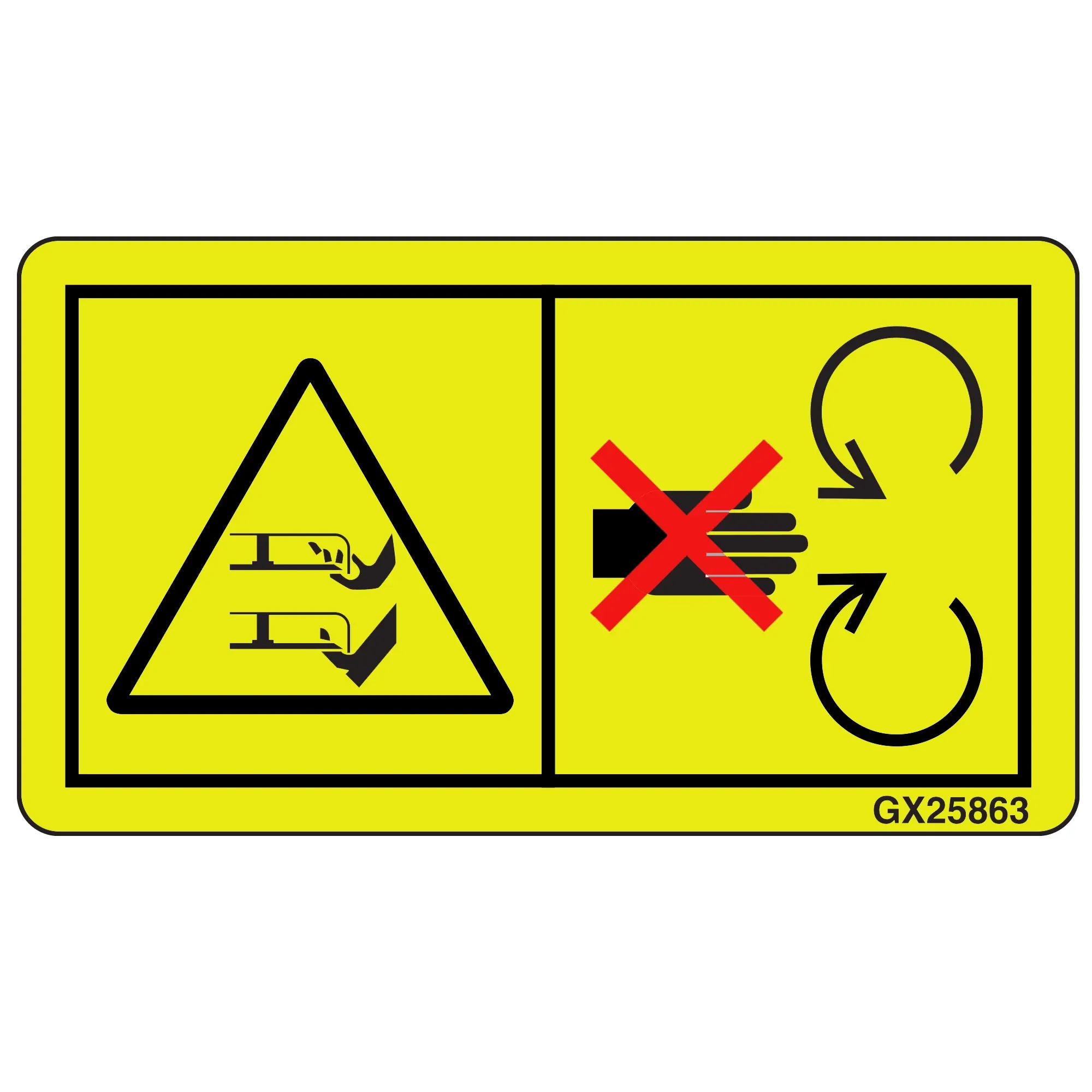 John Deere Safety Sign - GX25863