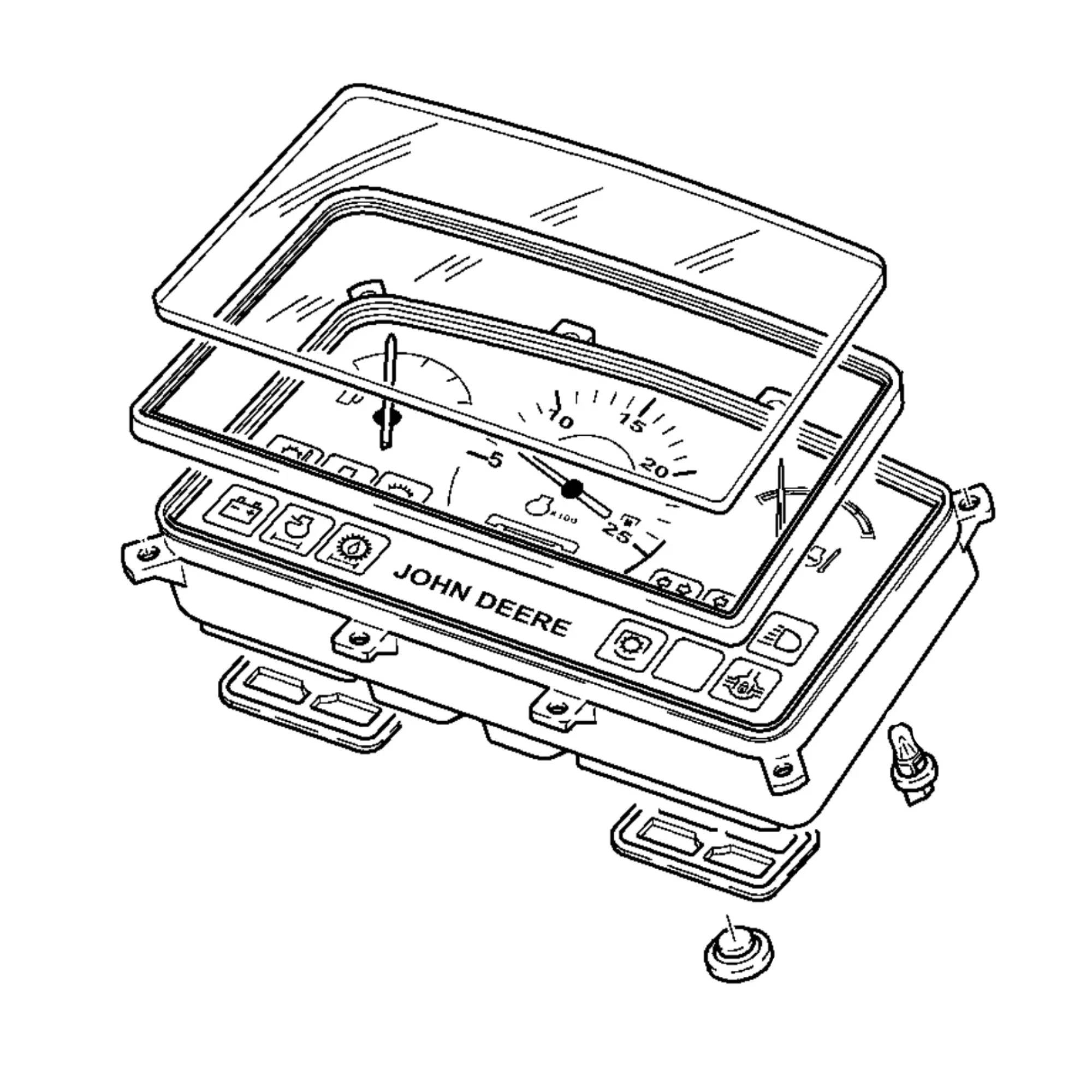 John Deere Instrument Unit Indicator - RE165994