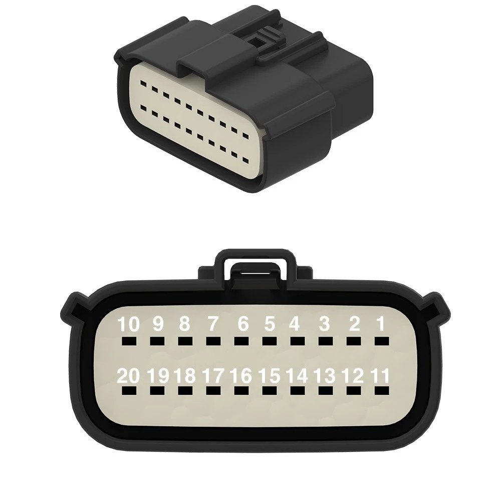 CONN MOLEX MX150 20W FS BLK PLSTC