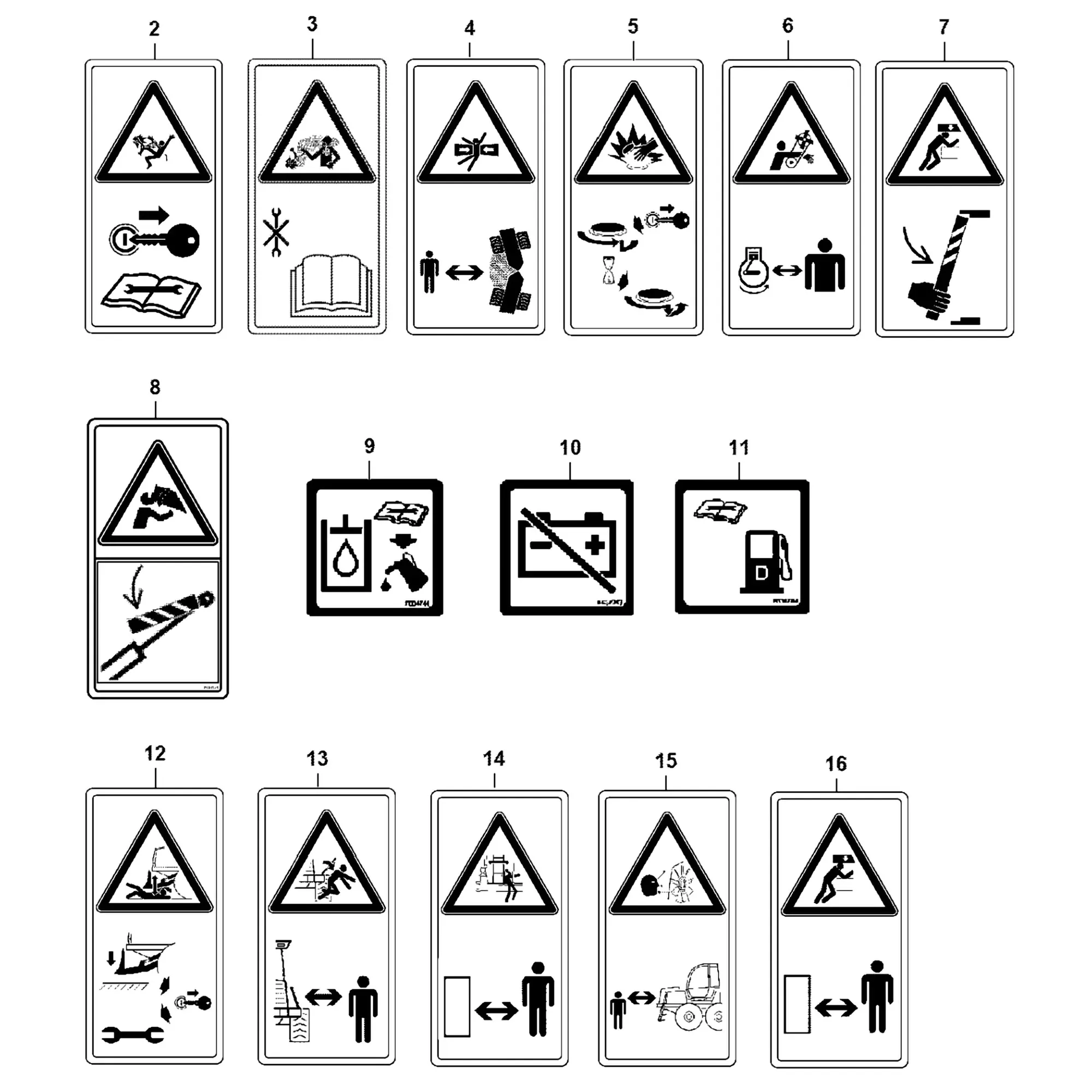 John Deere Warning Label - F691714