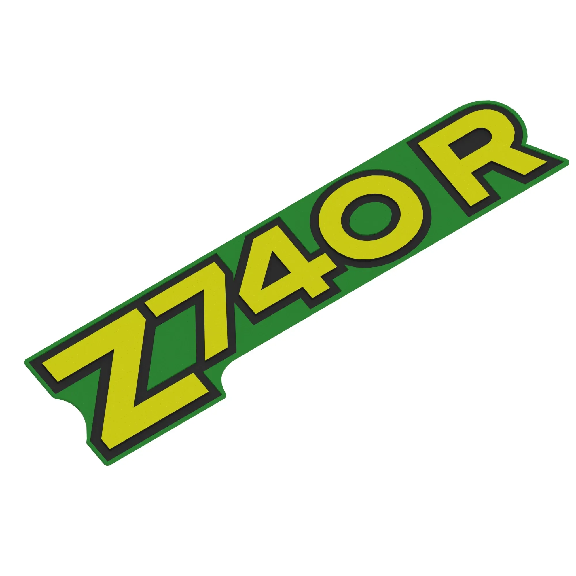 John Deere Z740R Model Number Label - UC13488