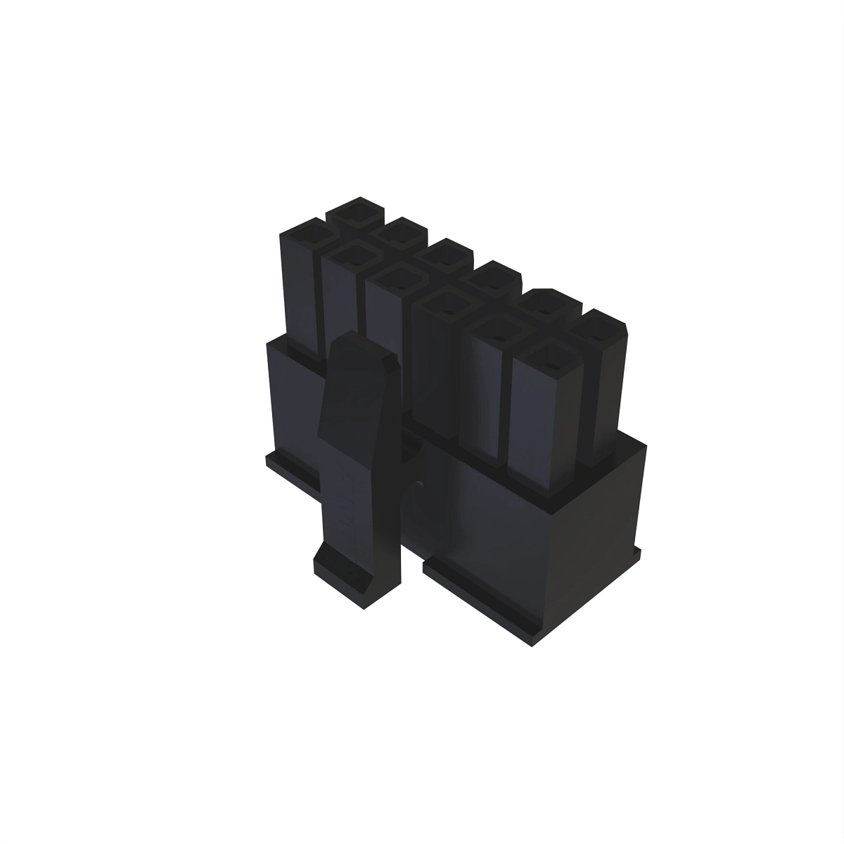 Conn Tyco Matenlok 12W F Unsld Blk