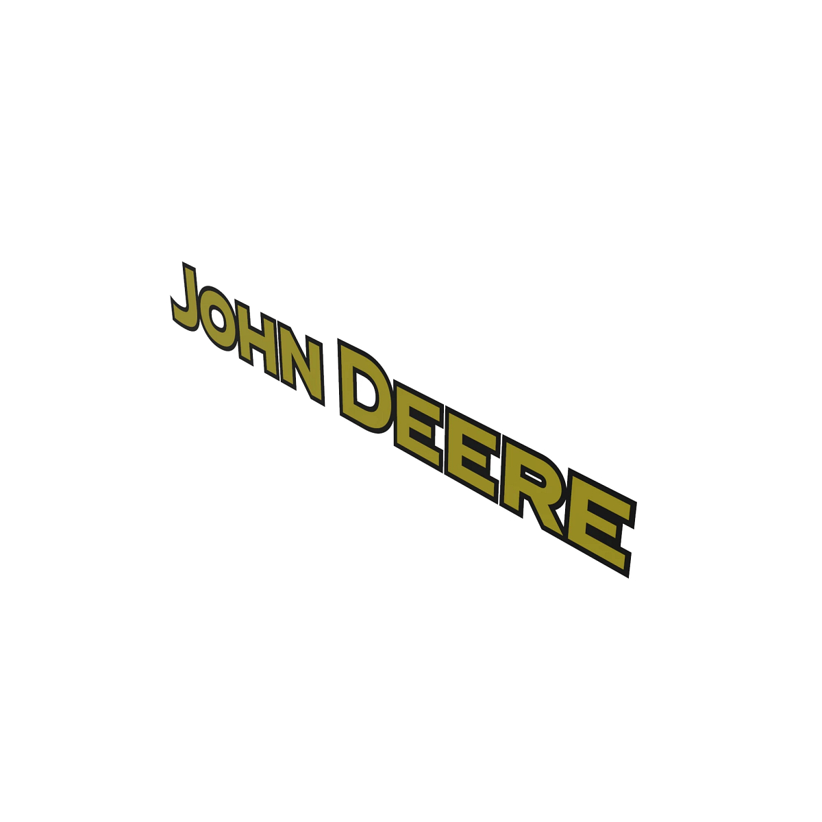 John Deere Outline Logotype Trademark Label - JD5743