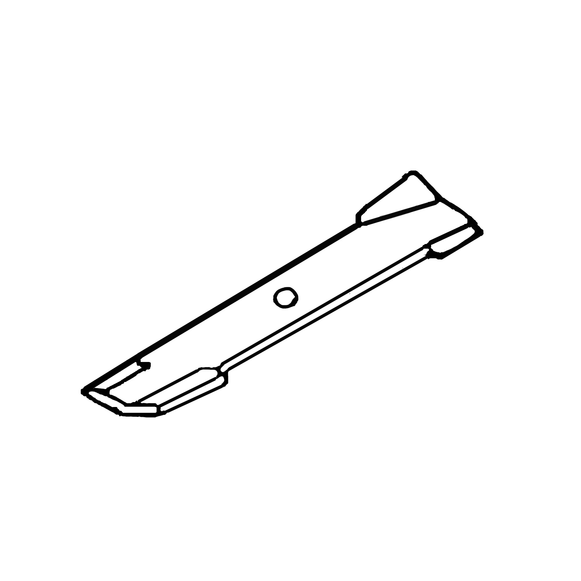 John Deere Mower Blade, 46 Inch, Cut Length, 4.5 Inch - M127466