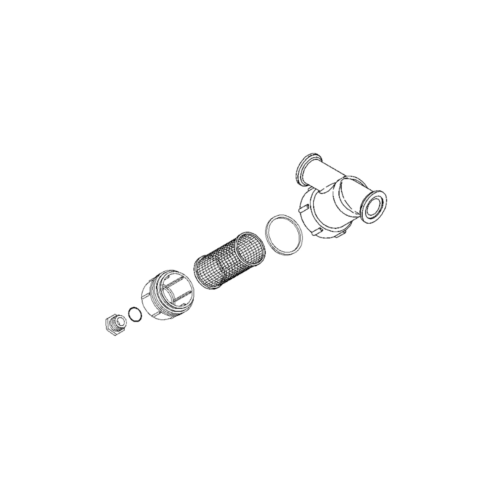 John Deere Manifold Y-Strainer Screen, 80 Mesh, 2" STD Port - PMMLS200-80