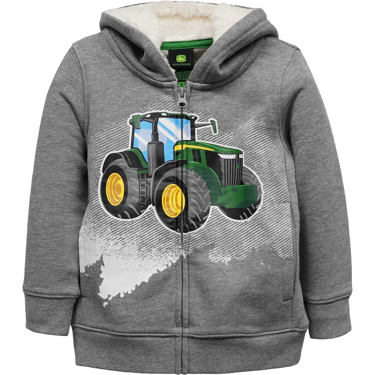 Toddler Tractor Full Zip Hoodie
