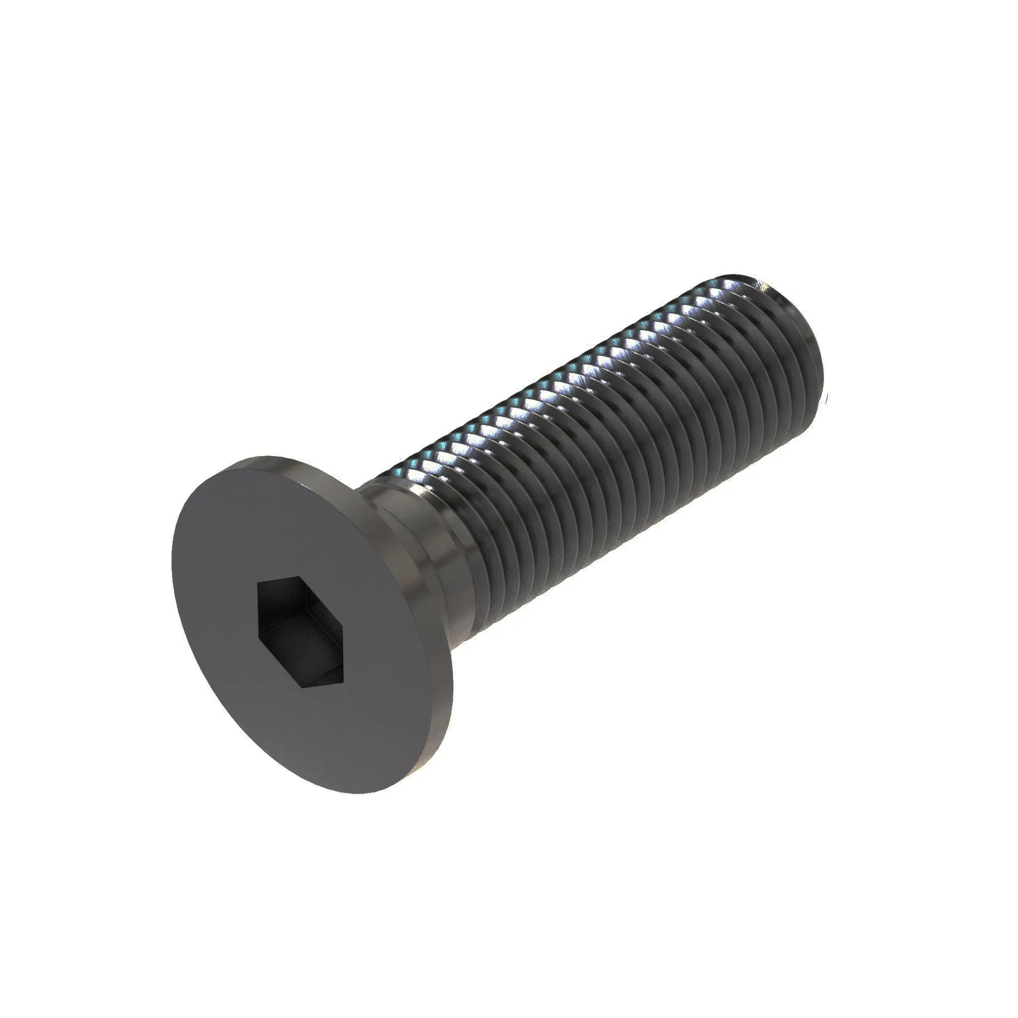 Screw, Hex Flat Ctsk Head, Metric