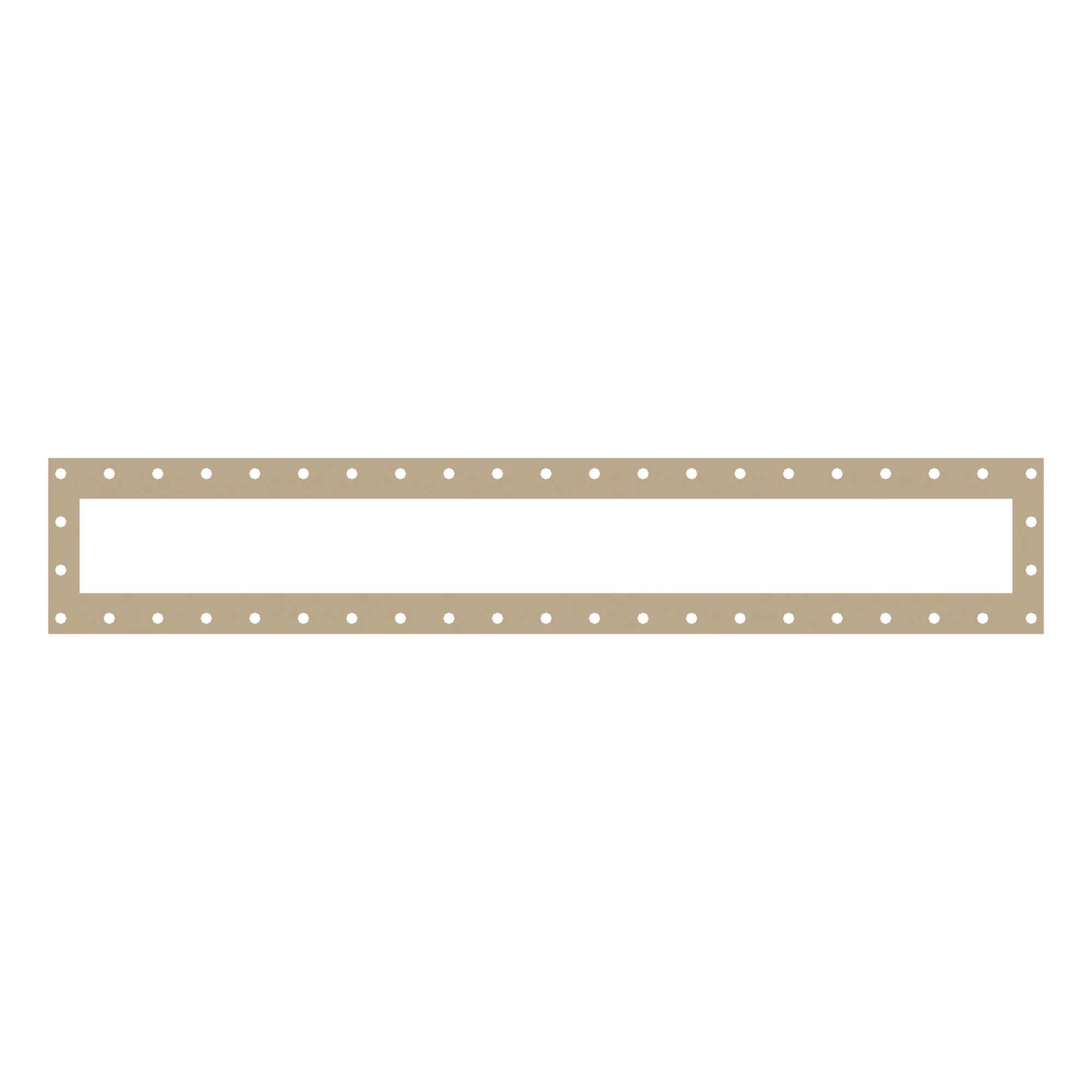 RADIATOR TOP TANK, BOLT ON 950 x 168 x 2