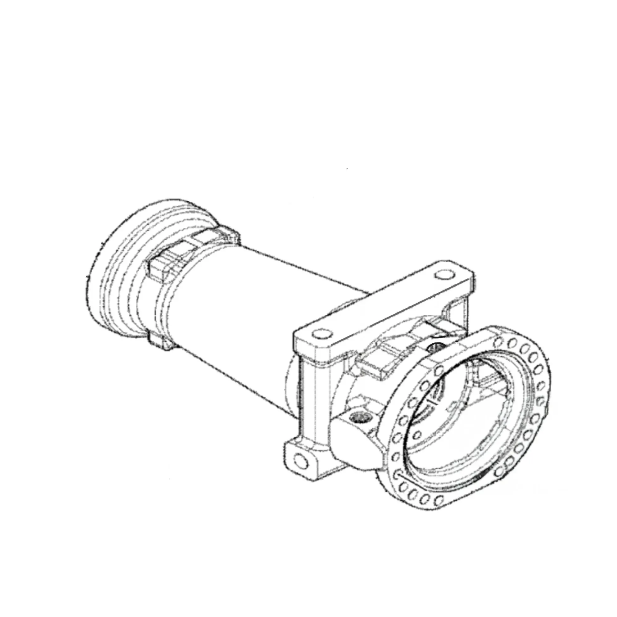 John Deere Axle Beam Housing - F072717