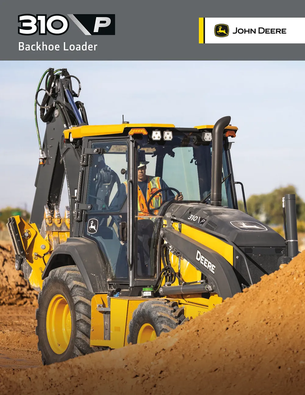 John Deere 310 P-Tier Backhoe Loader Brochure cover