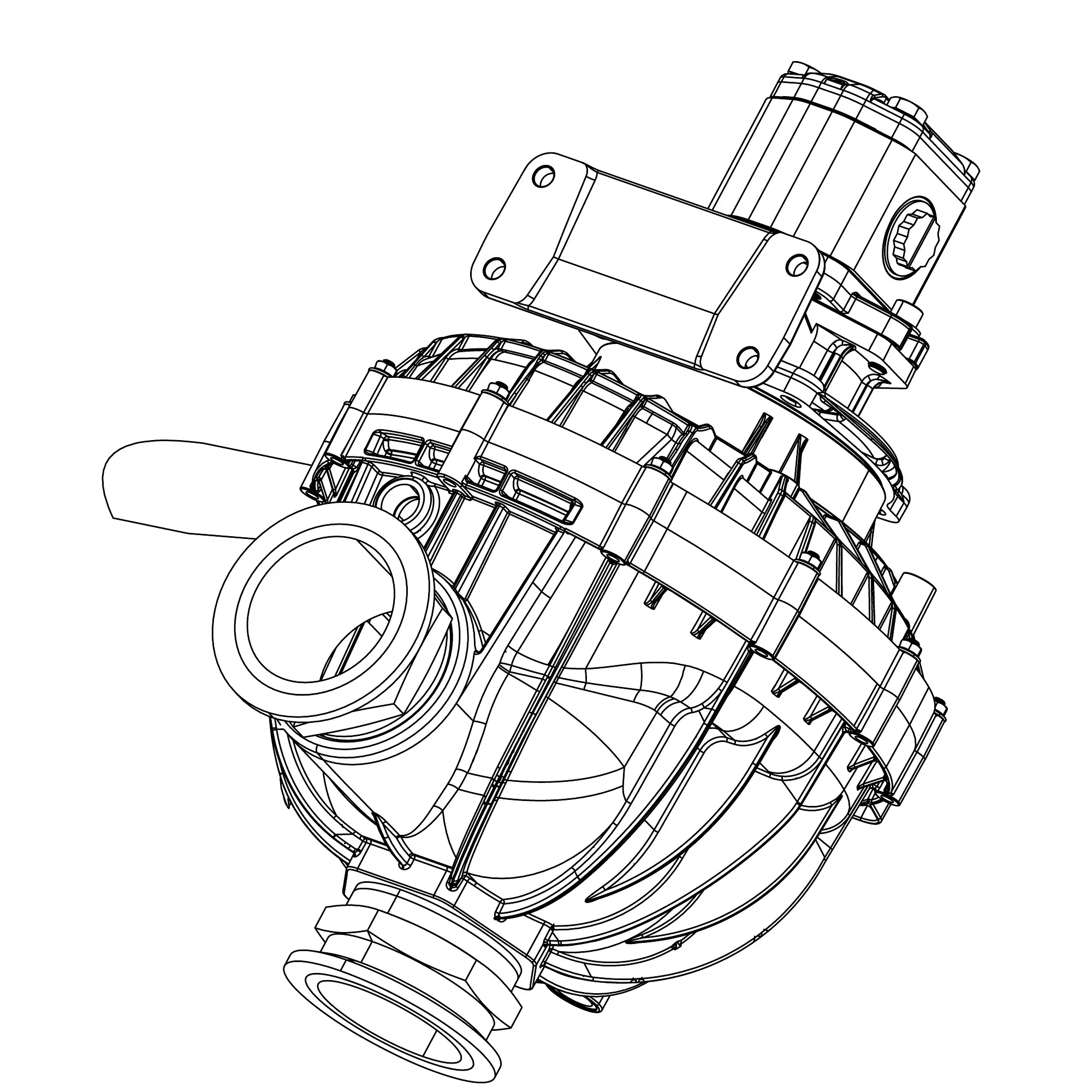 John Deere Hagie 3 inch Flange Transfer Pump - 5HG691251