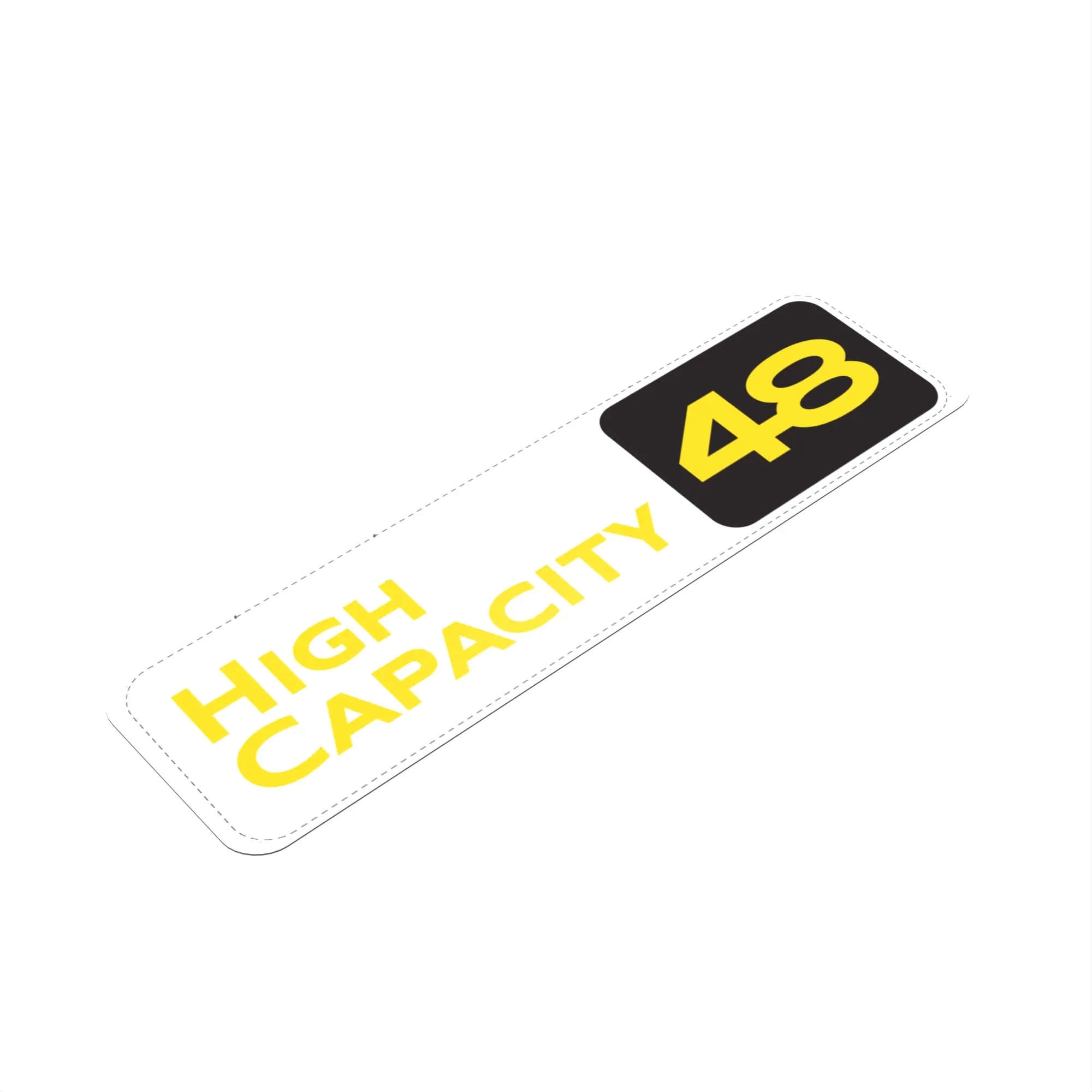 Label, 48" High Capacity Deck
