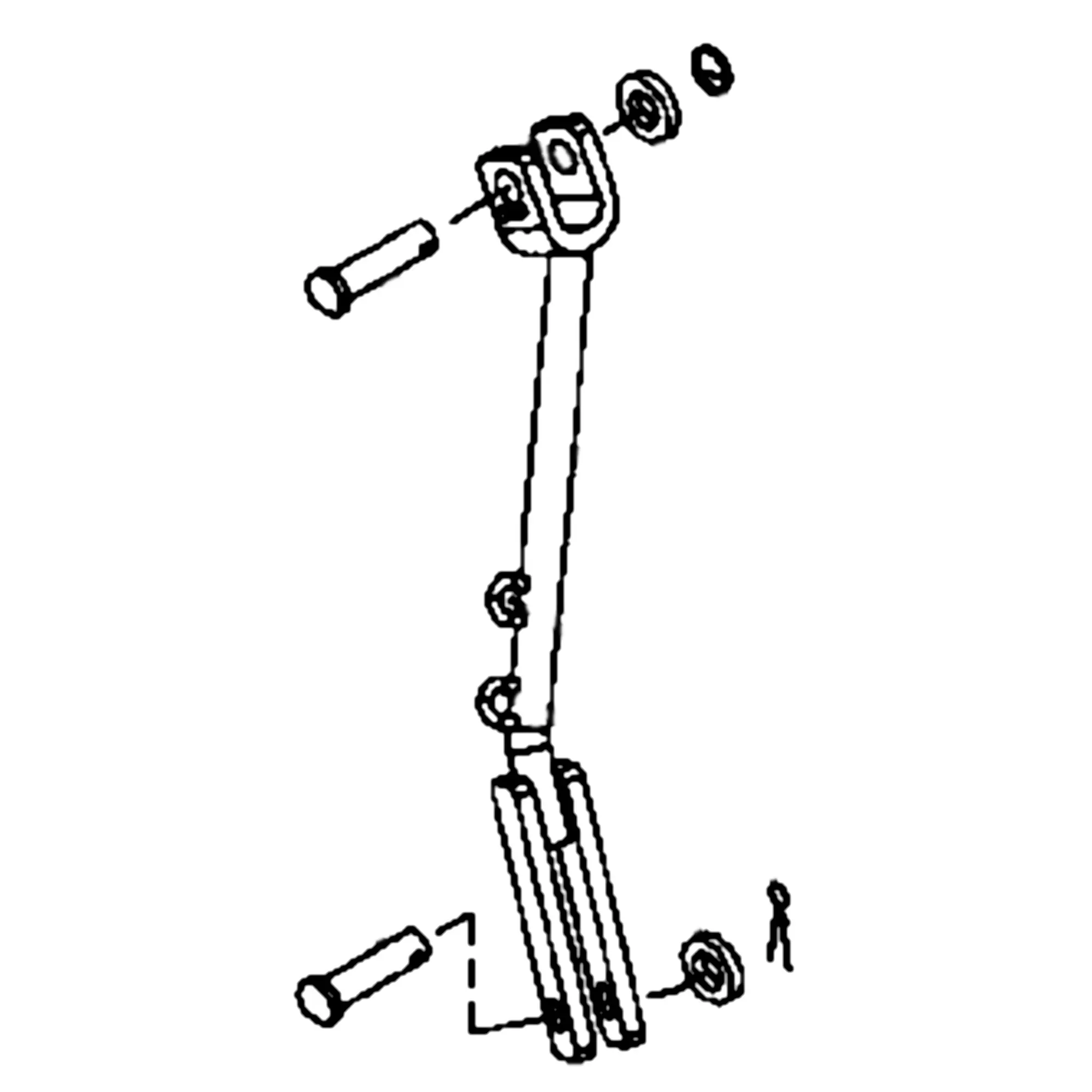 John Deere Three Point Hitch Lift Link, Left Side - LVA801093