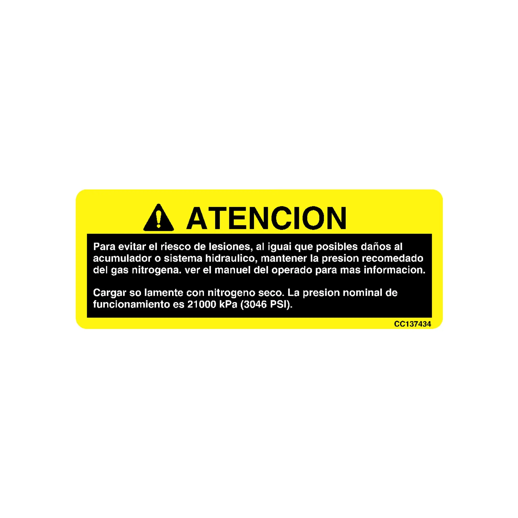 John Deere Label - CC137434