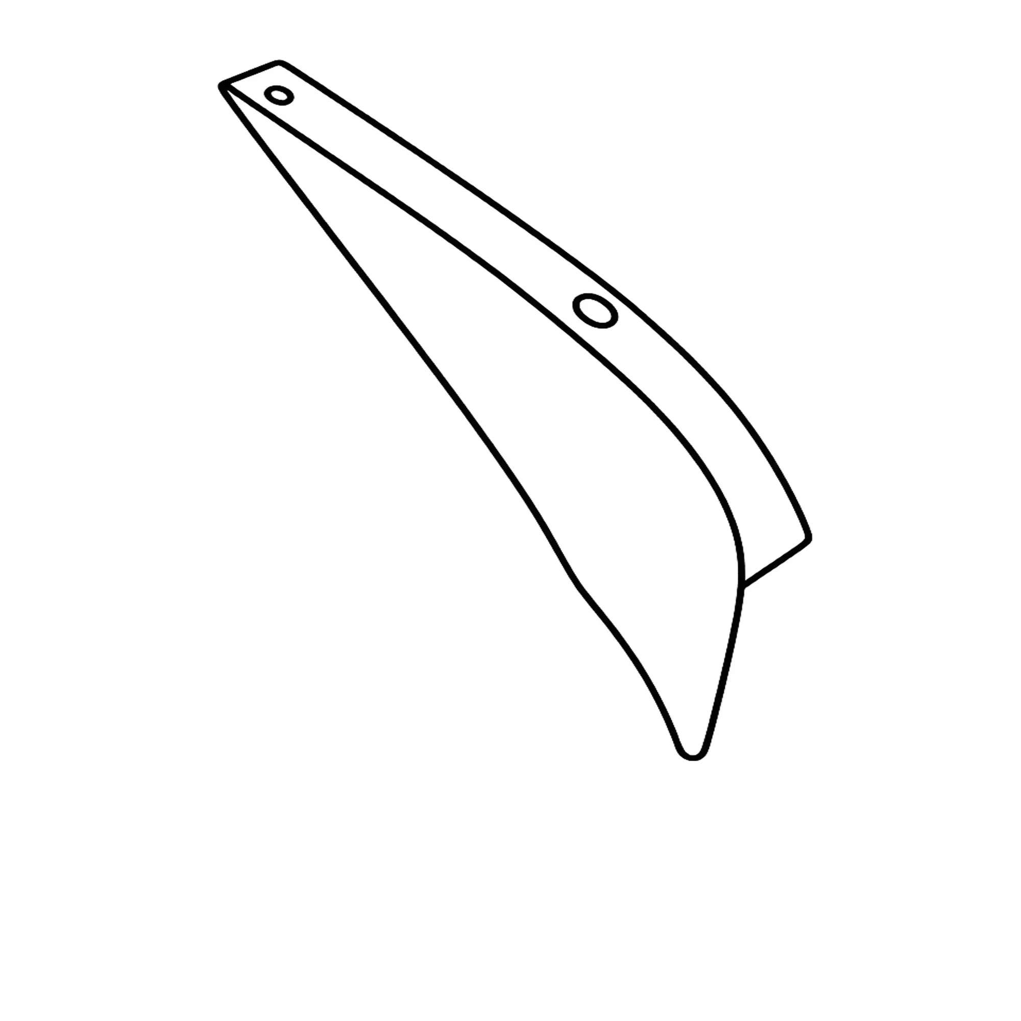 John Deere Chopper Tailboard Left Side Deflector - H220321