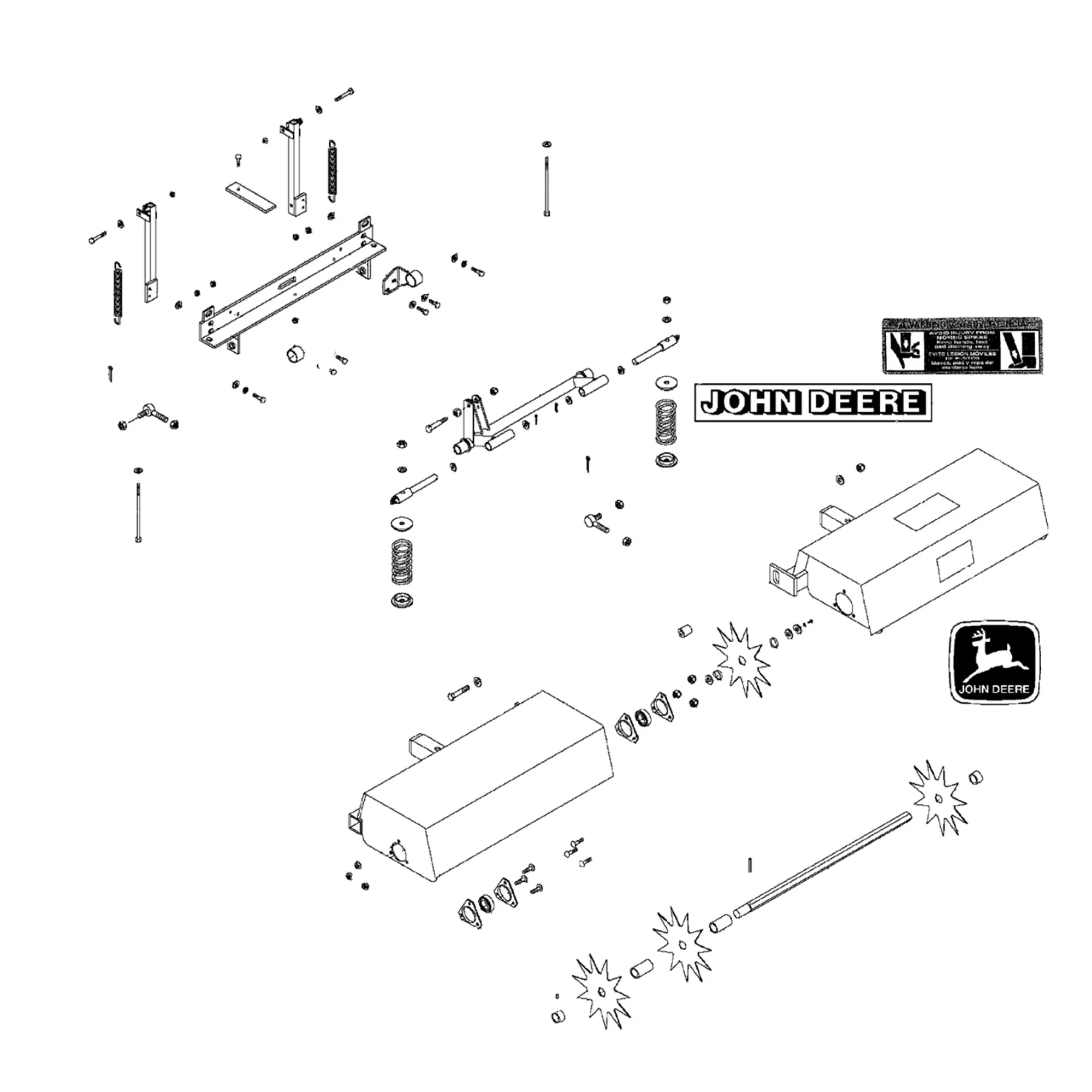 John Deere Spiker Tine Kit  - TCB11583
