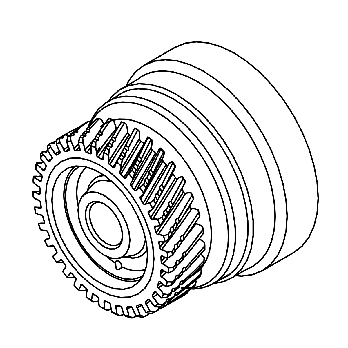Mfwd-Drum W/Gear (T=50), Bushing===