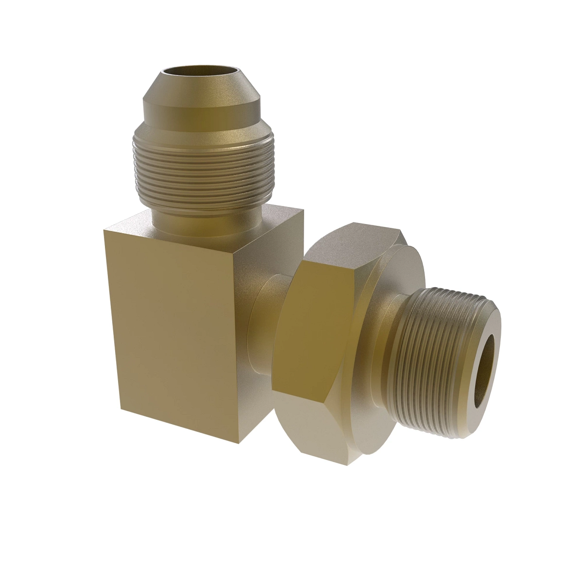 Elbow Fitting, Adj O-Ring W/37 Deg