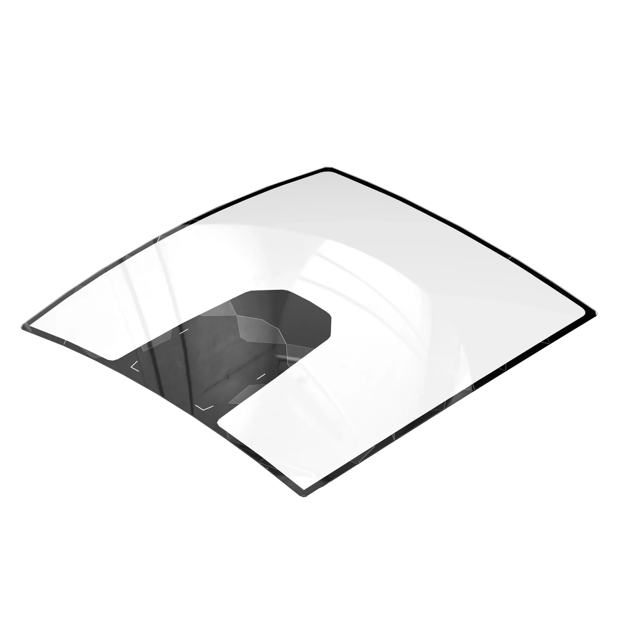 John Deere Front Laminated Windshield - R555409